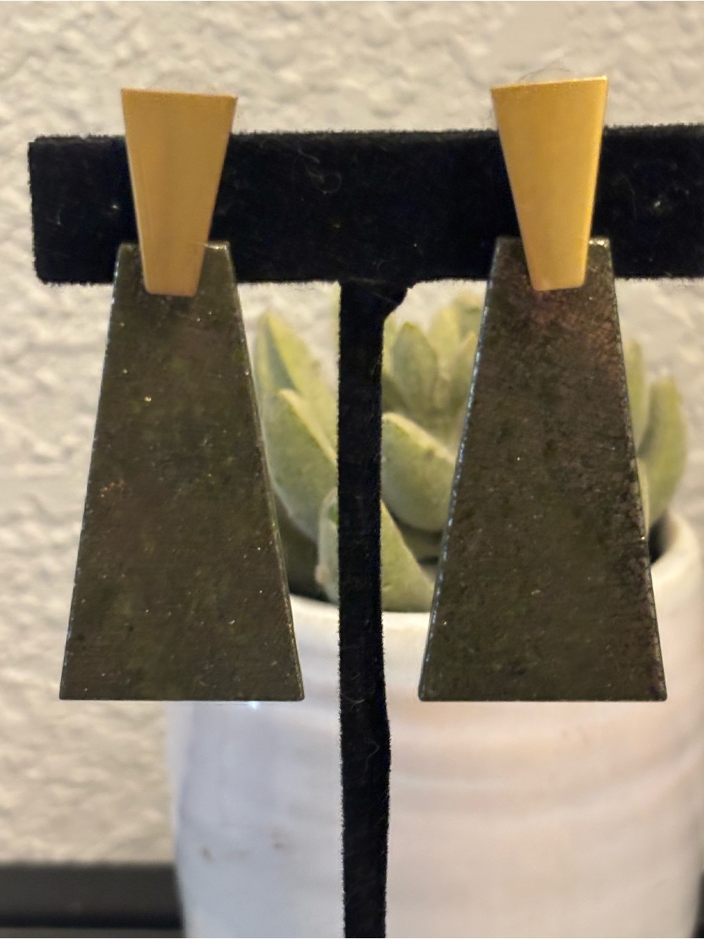Kendra Scott Collins Large Drop Earrings-Pyrite-Rose Gold